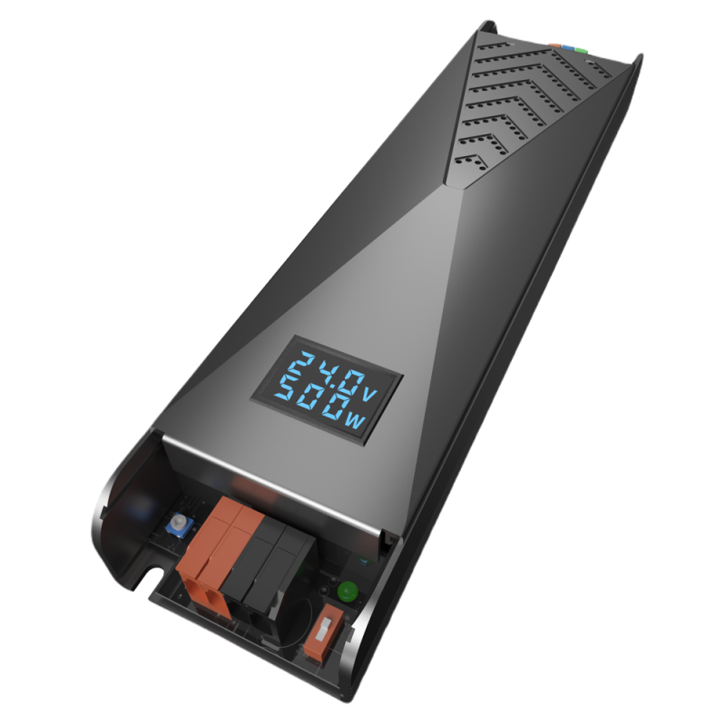 Transformador 24VDC 500W 20,8A de interior IP20 con Display