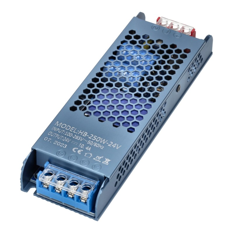 Transformador 24VDC 250W 10,4A IP20 Ultrafino