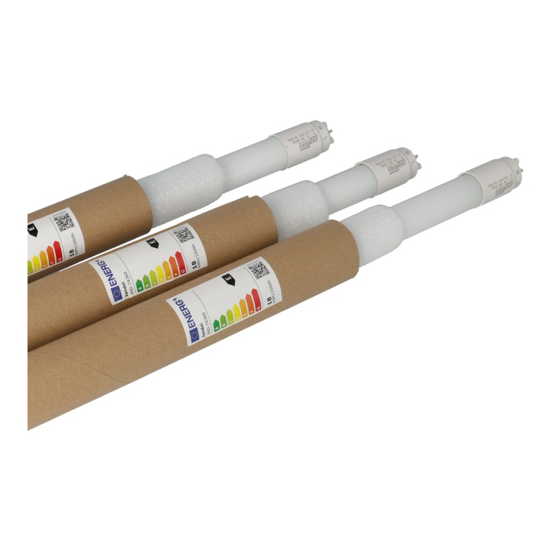 Tubo led 18W 120 cm 6000K  T8 220V cristal Conexión 1 lado  Caja 20 uds