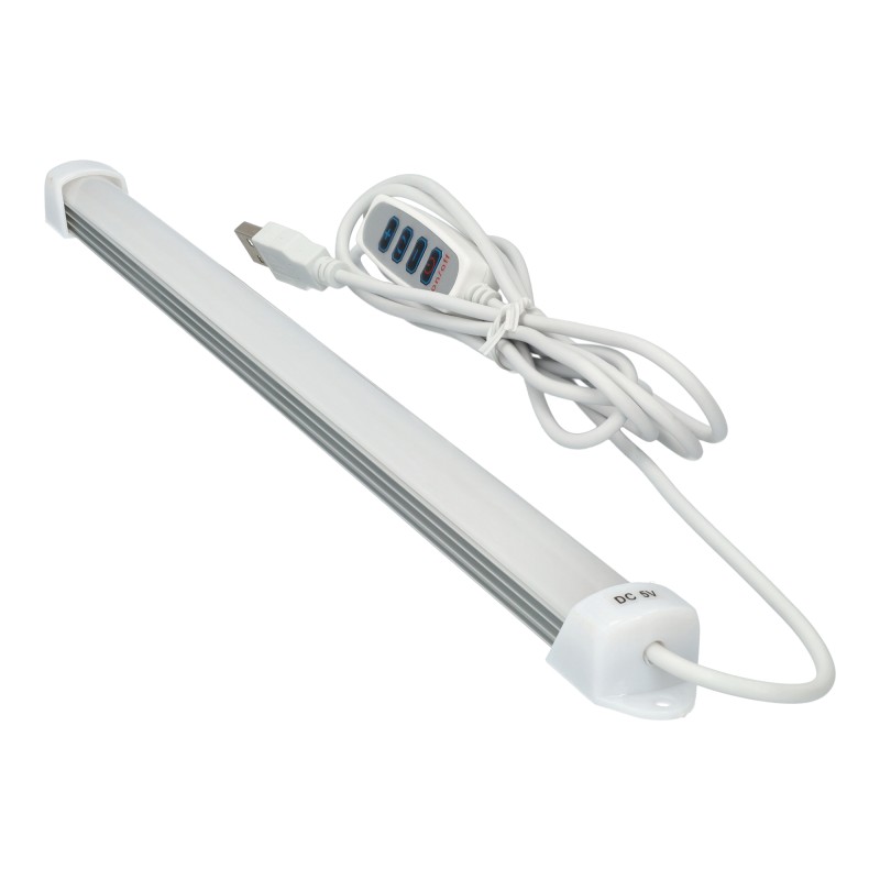 Tubo led 35cm CCT 500lms con 3 tonos con cable 2metros de USB con interruptor a mando