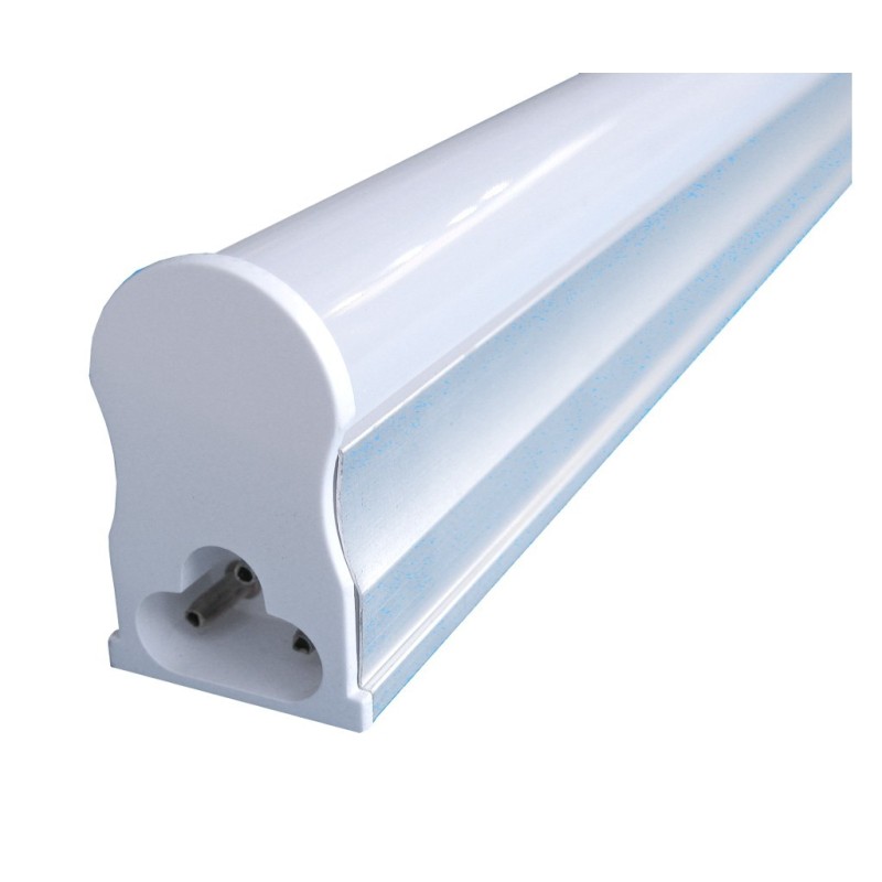 Tubo led T5 18W 1200mm 3000K con soportes y cable