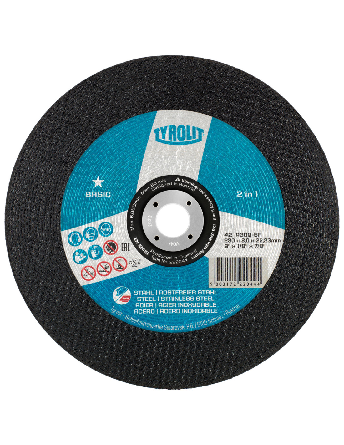 Disco Corte Tyrolit 230mm | Brintus