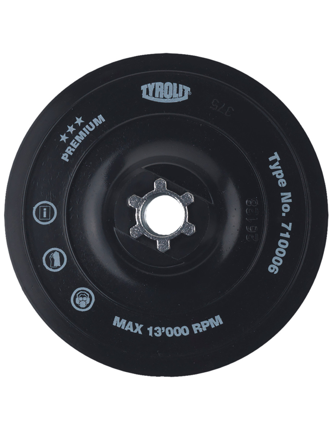 Soporte Plato Tyrolit 125 M14 P TFC Hard | Brintus