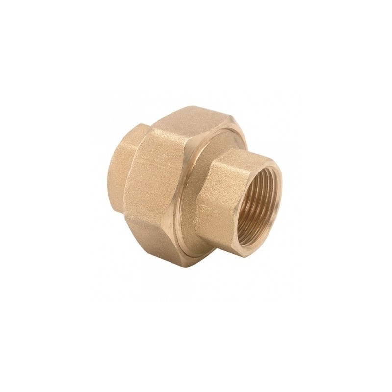 Unión 3 Piezas Hembra-Hembra Latón