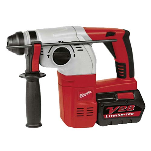 Taladros y atornilladores - Martillo Electro Neumático MILWAUKEE V28HX con 2 Baterías V28