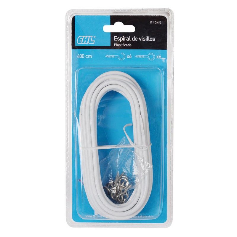 Espiral Visillos Plastificado. 4M. Ehl 111D412 Ehl
