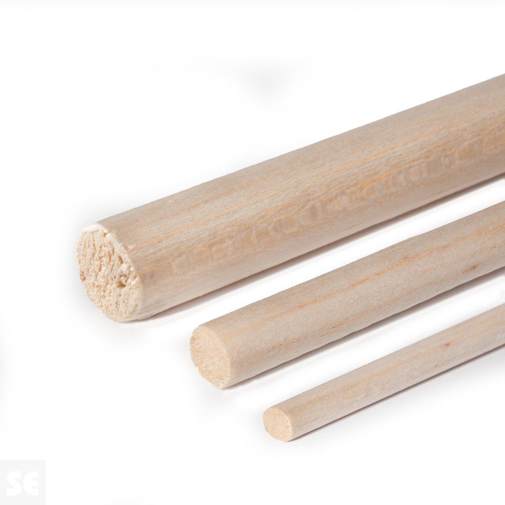 Varilla redonda de madera Balsa