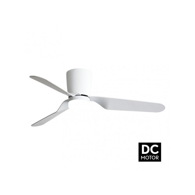 Ventilad 18w Dc Kochi Blanco 3 Aspas Blancas 6 Veloc. 3000k, 4000k, 6000k C/remoto Y Temporizador 132 D 2025