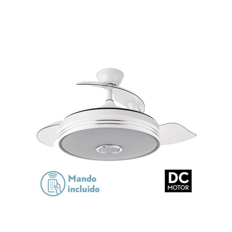Ventilador Dc Matanuska 72w 6120lm Blanco Bluethooth 32/47x55/108d.3 Aspas Desp.6 Vel.3 Color.