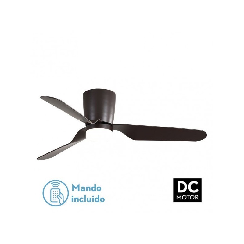 Ventilad 18w Dc Kochi Marron 3 Aspas Marron 6 Veloc. 3000k, 4000k, 6000k C/remoto Y Temporizador 132 D 2025