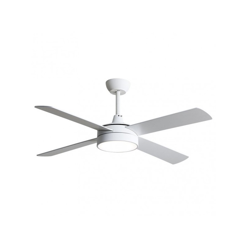 Ventilador Dc Nevery 26w Blanco 4aspas Blanco/haya 122d 2950lm 3000k,4000k,6000k Remoto-temporizador-memoria 24