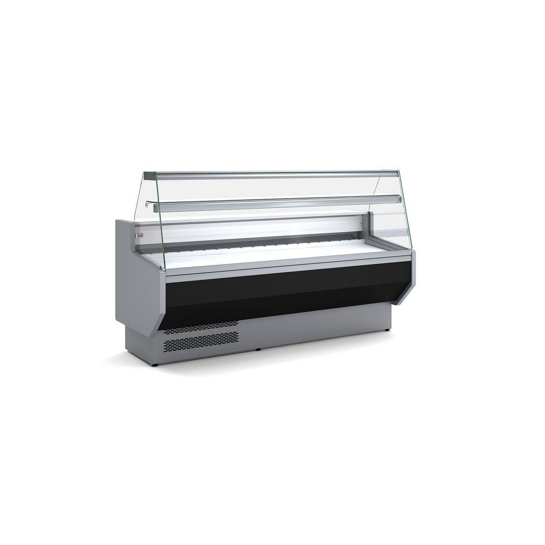 Vitrina Expositora VED-8-20-R 2000 Cristal Recto Frontal Negro