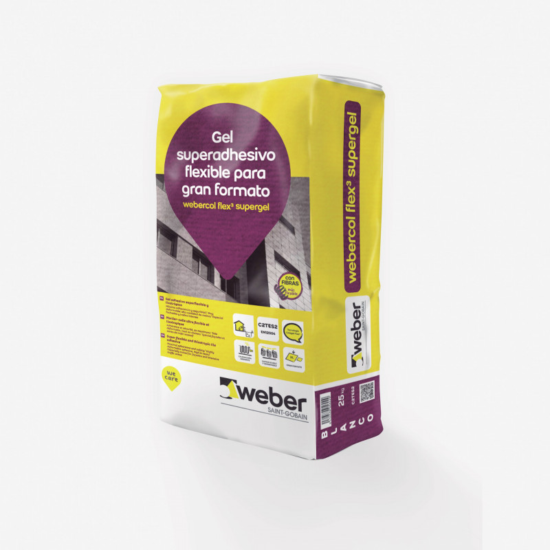 WeberCol Flex³ Supergel 25Kg. Blanco