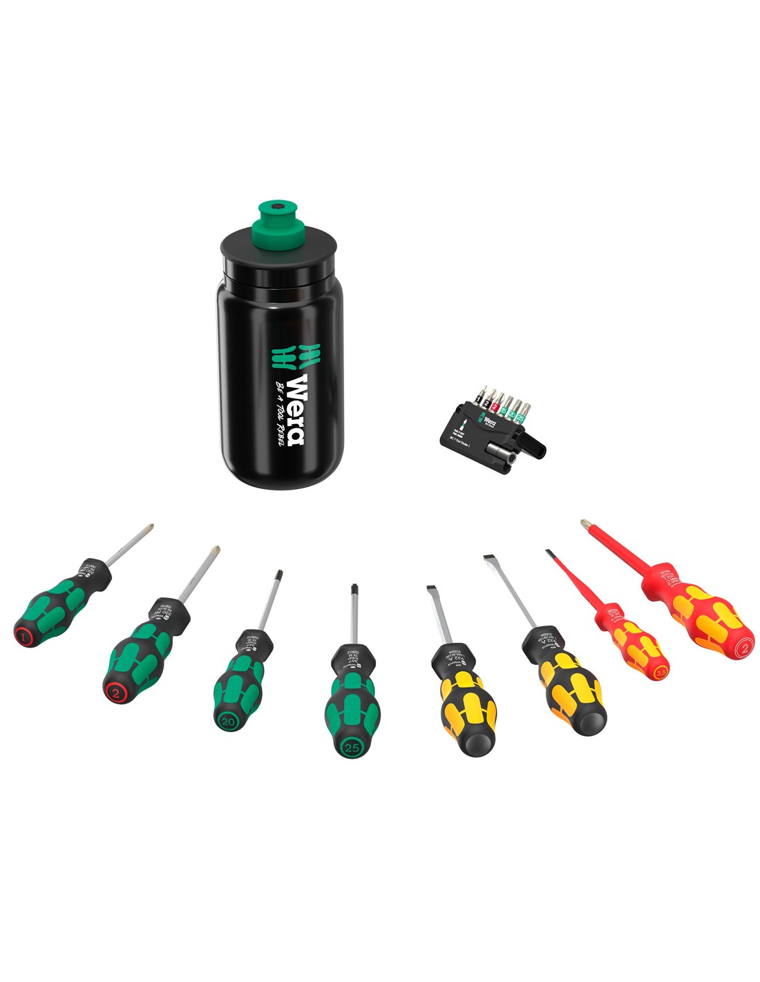 WERA 9540 Kraftform XL Bottle Set Juego de