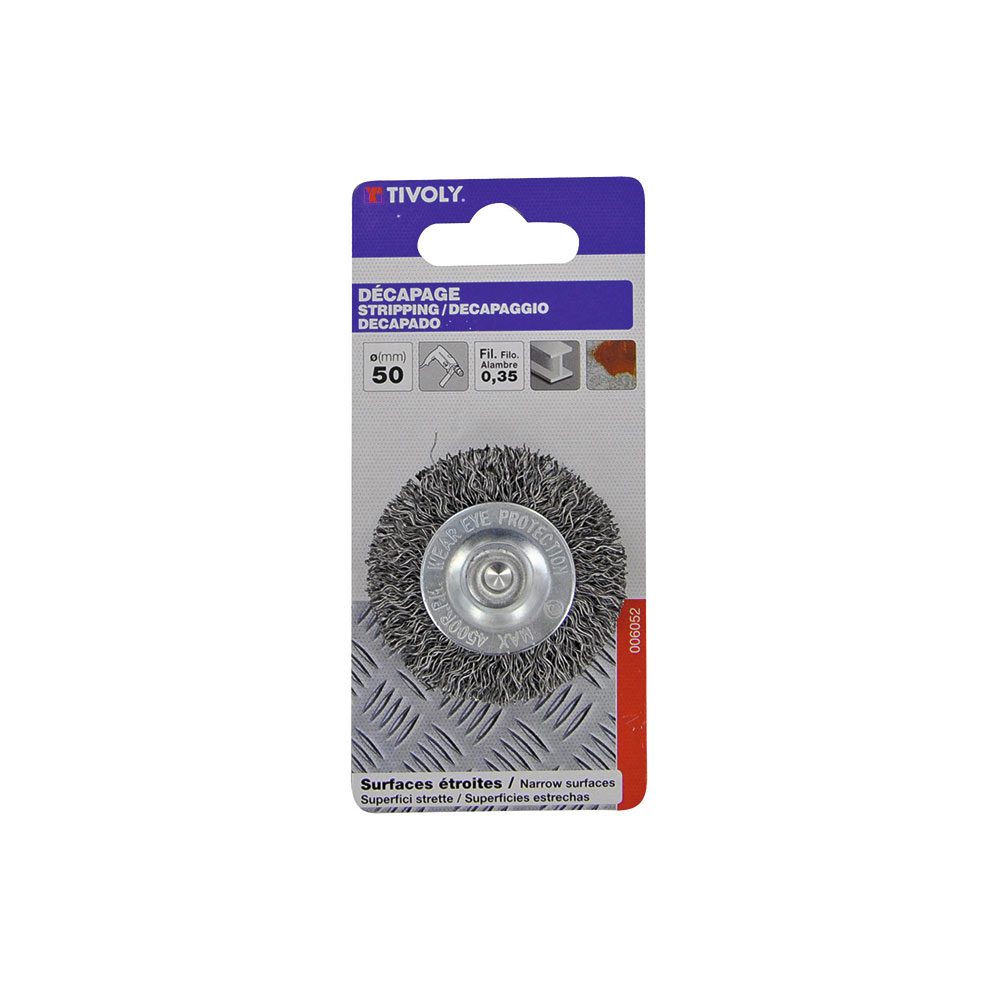 Cepillo Circular Para Taladro Acero Decapado Metal 50Mm