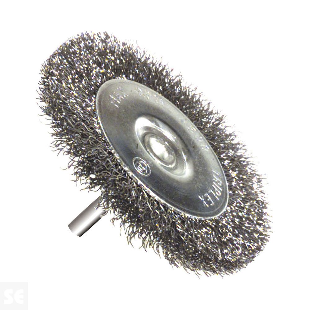 Cepillo Circular Taladro Acero Decapado Metal 38Mm