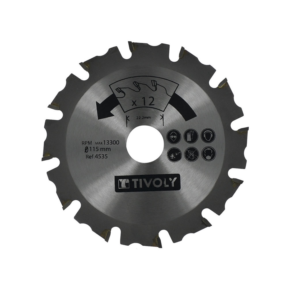 Sierra Madera Amoladora 115Mm Corta Clavos 12 Dientes 4535